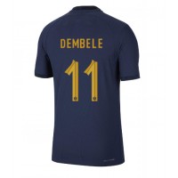 Billiga Frankrike Ousmane Dembele #11 Hemma fotbollskläder VM 2022 Kortärmad